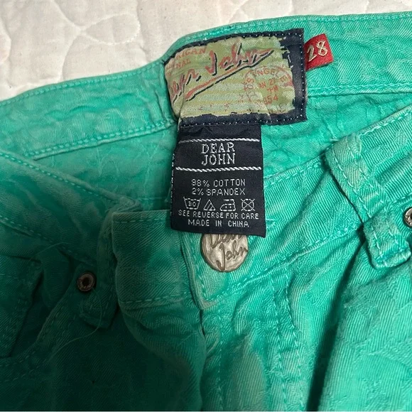 Dear John Green Textured Ankle Jeans- Size 28 - Picture 7 of 10